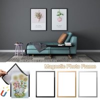 A4 8.5x11inch Magnetic Photo Frame Poster Certificate Artwork Wall Home Decor Magnetic Display Board Photo Display Self Adhesive