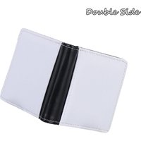 Print Image Gift for Women Men Printing Blank Purse Leather Card Holder Sublimation Heat Transfer Wallet