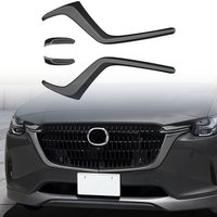 For Mazda CX-60 CX60 2022 2023 2024 / CX90 CX-90 2024 Car Accessories ABS Front Center Grille Side Molding Cover Trim 4pcs