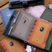 A5A6A7 Retro Loose Leaf Book Index Inner Core 6 Hole Divider Page Inner Page Handheld Ledger Classification Paper