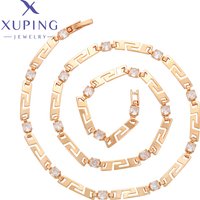 Xuping Jewelry Fashion Gold Color Charm 45cm Copper Alloy Necklace for Women Lady Exquisite Party Gift X000813726