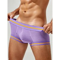 Breathable Soft Comfort Slim Shorts Mens Sexy Skinny Stretch Ribbed Shorts For Men Sleepwear Pajamas Male Short Pant Nightwear