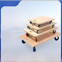 Thickened Wood Board Turtle Car Flat Small Hand Truck Silent Universal Wheel Home Moving Storage Organizer Hand Push Cart
