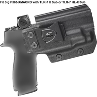 Tylko kabura, tylko do Sig P365-XMACRO z TLR-7 X Sub lub TLR-7 HL-X Sub, IWB Kydex, regulacja nachylenia i mocowanie zatrzaskowe, dla praworęcznych