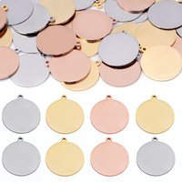 10pcs/lot 6-30mm Stainless Steel Blank Pendants Round Disc Charms For Logos Stamping Tags Making DIY Necklace Jewelry Accessorie
