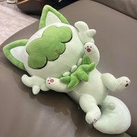 Sleeping Sprigatito Pokemon Plush Doll Pikachu Peluche Anime Figure Model Gift for Kids Children Birthday Gift Anime Stuffed Toy