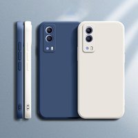 High Qualtiy Case for VIVO Y53S T2 Y72 Y52 Y53ST2 5G Camera Protection Square Liquid Silicone Soft Shockproof Luxury Cover Funda