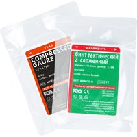 SANKE RESCUE Sterile Compressed Gauze for Emergency Wound Dressing First Aid Trauma Kit Survival Traveling Kit Camping Outdoor