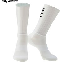 AliExpress YKYWBIKE Cycling Aero Socks Anti Slip Silicone Aerodynamics Socks Outdoor Sports Socks Men Bicycle Sport Running Bike Socks