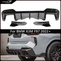 For BMW X3M F97 2022+ Carbon Fiber Back lip Car Rear Bumper Diffuser Spoiler Separator Car Accessories body kit