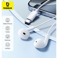 Baseus Encok CZ19 Semi-in-Ear Wired Earphones Type-C With Mic For IOS Mac Xiaomi Samsung HUAWEI Computer Cellphone Headphones