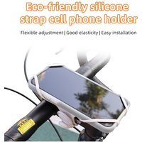 CYCLAMI Silicone Bicycle Phone Holder Universal Bike Motorcycle Mobile Phone Stand Handlebar Clip Bracket For All Phone Stand