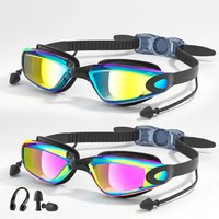 Anti Fog Swimming Goggles HD Clear Silicone UV Protect Waterproof Adjustable Men Women Pool Train Eyewear Swimming Accessories
