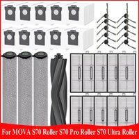 Accessoires pour robot aspirateur MOVA S70 Roller/ S70 Pro Roller/ S70 Ultra Roller : brosse principale, brosse latérale, filtre, sac à poussière
