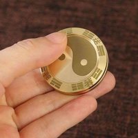 Chinese Tai Chi Magnetic Haptic Coin Fidget Slider Clicker Anxiety ADHD Stress Relief Toys Novelty Lucky Gadgets For Adults