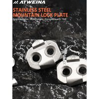 AliExpress NONE ATWEINA Stainless Steel Mountain Bike Cleat Is Suitable MTB Self-locking Pedals Providing High-quality Anti-slip Pads Bicycles