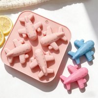 4 Cavity Airplane Silicone Mold Cute Plane Candle Soap Mould Resin Casting Tool Handmade Craft Home Decor Birthday Party Gift