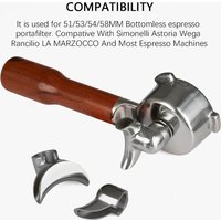 Standard 3/8" Double/Single Open Shot Replacement For 51/53/54/58MM Coffee Portafilter Spout Nozzle For Espresso Machine