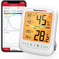 ThermoPro TP359 Wireless 80M Bluetooth-Conected Phone APP Backlight Digital Indoor Room Thermometer Hygtometer With History Data
