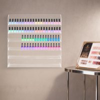 NEW 6 Levels Nail Polish Shelf Wall,Transparent Organiser Display Stand Acrylic Wall Shelf Nail Ink Stand Sunglasses Storage