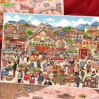Plus Size Kawaii Christmas New Year Series 3D Cartoon Miniature Scene Stickers Creative Collage DIY Scrapbook Stacking Stickers