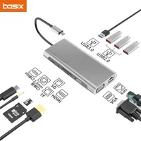USB C HUB Type-C Hub to HDMI Adapter 4K Thunderbolt 3 TF SD Reader Slot PD For MacBook Air Pro M2 M1 Chip dock station