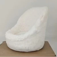 Newborn Photography Props Posing Mini Sofa White Round Design Studio Auxiliary Accessories & Baby Furniture Posing Sofa Shoots