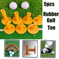 5Pcs/set Rubber Golf Tee Training Practice Ox Tendon Tee Golf Ball Holders Stands