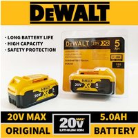 Dewalt 20V Max 5.0Ah Battery, XR 5000mAh High Capacity Lithium Ion DCB205 DCB206, Power Tools Battery with Charger Battery Set