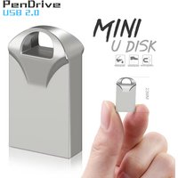 Mini USB Flash Drive 4GB 8GB 16GB 32GB USB Flash Pen drive 2.0 High Speed USB Stick 64GB 128GB Flash Memory stick Metal U Disk