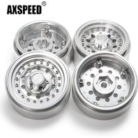 AXSPEED Aluminum Alloy 1.9 inch Beadlock Wheel Rims Hubs 27mm for TRX-4 D90 Axial SCX10 CC01 1/10 RC Crawler Car Truck Parts