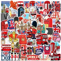 10/25/50pcs Cartoon London Stickers Graffiti for Phone Laptop Guitar Helmet Travel Luggage Skateboard Motorcycle Car DIY