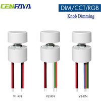 Knob Dimming Constant Voltage LED Controller Dimmer DC 5V 12V 24V Smooth Dimming No Flicker for Single Color CCT RGB LED Strip