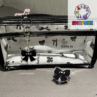 Cartoon Translucent Pencil Case Multi-layer Vertical Large-capacity Stationery Storage Bag School Supply Cosmetic Bag