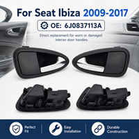 For Seat Ibiza 2009 -2017 6J0837113A 6J0837114A Bright Silver Door Handles Left Right Auto Interior Accessories