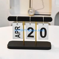 Tabletop Calendar Decorative Flipping Calendar For Office Desk Home Living Room