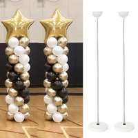 1/2set Adjustable Balloon Column Stand Metal Balloon Holder with Plastic Base for Birthday Party Wedding Decoration Baby Shower