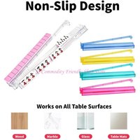 4Pcs Acrylic Mahjong Racks with Pusher And NonSlip Bottom Efficient Holder For Mahjong Game Player and Beginner Friendly