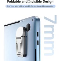 Foldable Hidden Self-adhesive Laptop Support Feet Portable Mini Notebook Heightening Bracket Travel Home Office Laptop Supplies