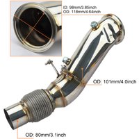 Collecteur d'échappement sans catalyseur pour BMW B48 2.0T 120i 125i F20 F21 220i 230i F22 F23 320i 330i F30 F31 F34 420i 430i F32 F33 F36 2.0T