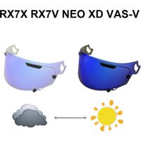 Photochromic Blue RX7X Helmet face Shield for RX-7X CORSAIR-X RX-7V RX7V NEO XD VAS-V VECTOR-X Vector X Defiant-X Defiant X