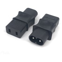IEC 320 C8 Male To IEC 320 C9 2 Pin Female AC Adapter 6A /250V