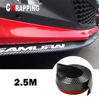 Auto Frontschürze Lippe Carbon Faser Gummi Universal Schutz Stoßstange Lip Streifen Spoiler Seite Rock Gummi Anti Scratch Protector