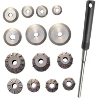 45 Degree Carbide Valve Reamer Valve Seat Cutter Grinding Wheel Pilot for Motorcycle Car Engine Valve Seat Repair Reamer Head