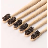 4/8 Pack Horse Bristle Bamboo Toothbrushes Manual Toothbrush