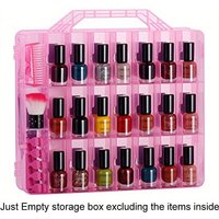48 boxes of lipstick nail polish storage box, portable transparent plastic cosmetics management