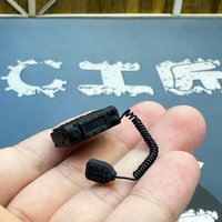 Simulation Radio Station Mini Car Phone for 1/10 RC Crawler Car Traxxas TRX4 RC4WD 1/14 Tamiya RC Truck For scania For volvo