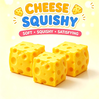 Squishy Cheese Squeeze Toy Relieve Anxiety Stress Ball Simulated Cheese Adult Fidget Butter Soft Shapeable Fingertip Sensory Toy