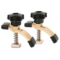 AS60-4Pcs Quick Acting T-Track Hold Down Clamp With T Silder Aluminum Alloy Woodworking Clamps Jig For Routers Drill Presses