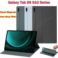 Case For Samsung Galaxy Tab S10 FE Plus Magnetic Stand Cover For Tab S9 FE+ With Pencil Holder For S10 Ultra Auto Sleep Wake